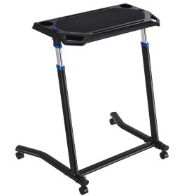 Mobile Cycling Desk Foldable Bike Trainer Fitness Desk with Lockable Wheel
