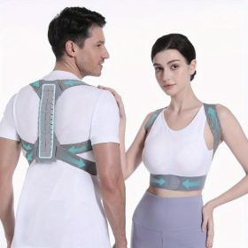 Back Support Posture Corrector For Women Men, Shoulder Supports & Immobilizers Scoliosis And Hunchback Adjustable Belt Back Brace For Lower Back (Option: S)