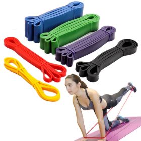 Elastic Resistance Band; Exercise Expander Stretch Fitness Rubber Band; Pull Up Assist Bands For Training Pilates Home Gym Workout (Color: ORANGE)