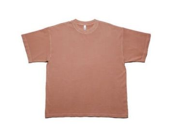 Oversized Short Sleeve Tee (Color: Coral, size: 3XL)
