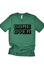 Game Over Tee (Color: Deep Heather, size: L)