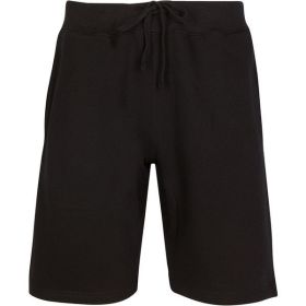 Fleece Sweat Shorts (Color: Black, size: 2XL)