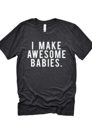 Awesome Babies Tee (Color: Red, size: L)