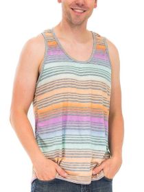 PASTEL STRIPED TANK TOP (Color: Pink, size: M)