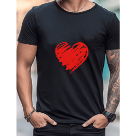 Celebrate in Style with This 100% Cotton Men's Valentine's Day Tee (Style: 204)
