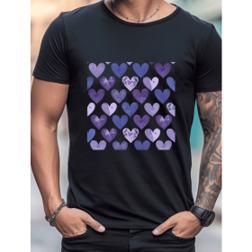 Celebrate in Style with This 100% Cotton Men's Valentine's Day Tee (Style: 498)