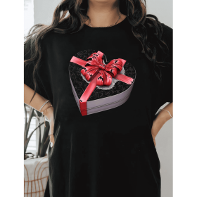 Casual Women's Cotton T-Shirt with Bow Detail - Trendy and Comfortable for Every Season (Style: 147)