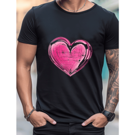 Celebrate in Style with This 100% Cotton Men's Valentine's Day Tee (Style: 285)