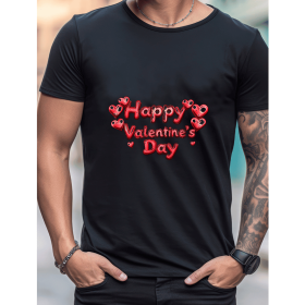Celebrate in Style with This 100% Cotton Men's Valentine's Day Tee (Style: 264)
