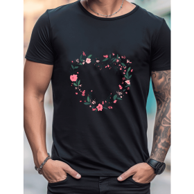 Celebrate in Style with This 100% Cotton Men's Valentine's Day Tee (Style: 261)