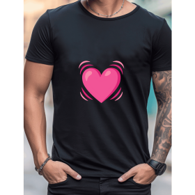 Celebrate in Style with This 100% Cotton Men's Valentine's Day Tee (Style: 252)