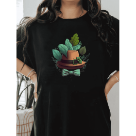 Casual Women's Cotton T-Shirt with Bow Detail - Trendy and Comfortable for Every Season (Style: 477)