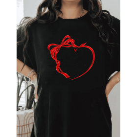 Casual Women's Cotton T-Shirt with Bow Detail - Trendy and Comfortable for Every Season (Style: 472)