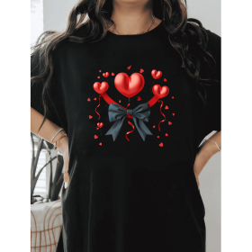 Casual Women's Cotton T-Shirt with Bow Detail - Trendy and Comfortable for Every Season (Style: 451)
