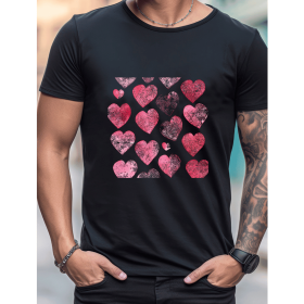 Celebrate in Style with This 100% Cotton Men's Valentine's Day Tee (Style: 150)
