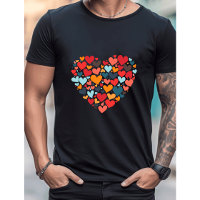 Celebrate in Style with This 100% Cotton Men's Valentine's Day Tee (Style: 313)