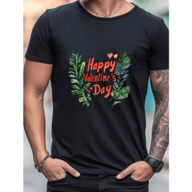 Celebrate in Style with This 100% Cotton Men's Valentine's Day Tee (Style: 397)
