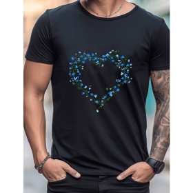 Celebrate in Style with This 100% Cotton Men's Valentine's Day Tee (Style: 416)