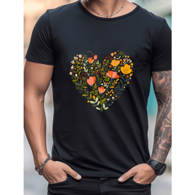 Celebrate in Style with This 100% Cotton Men's Valentine's Day Tee (Style: 369)