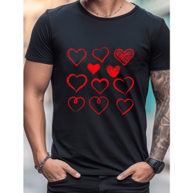 Celebrate in Style with This 100% Cotton Men's Valentine's Day Tee (Style: 409)
