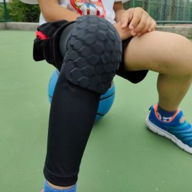 2 PC Compression Knee Pads Long Leg Sleeves Brace Knee Support Protection For Basketball, Football, Volleyball, Running, Cycling (Option: White-L)